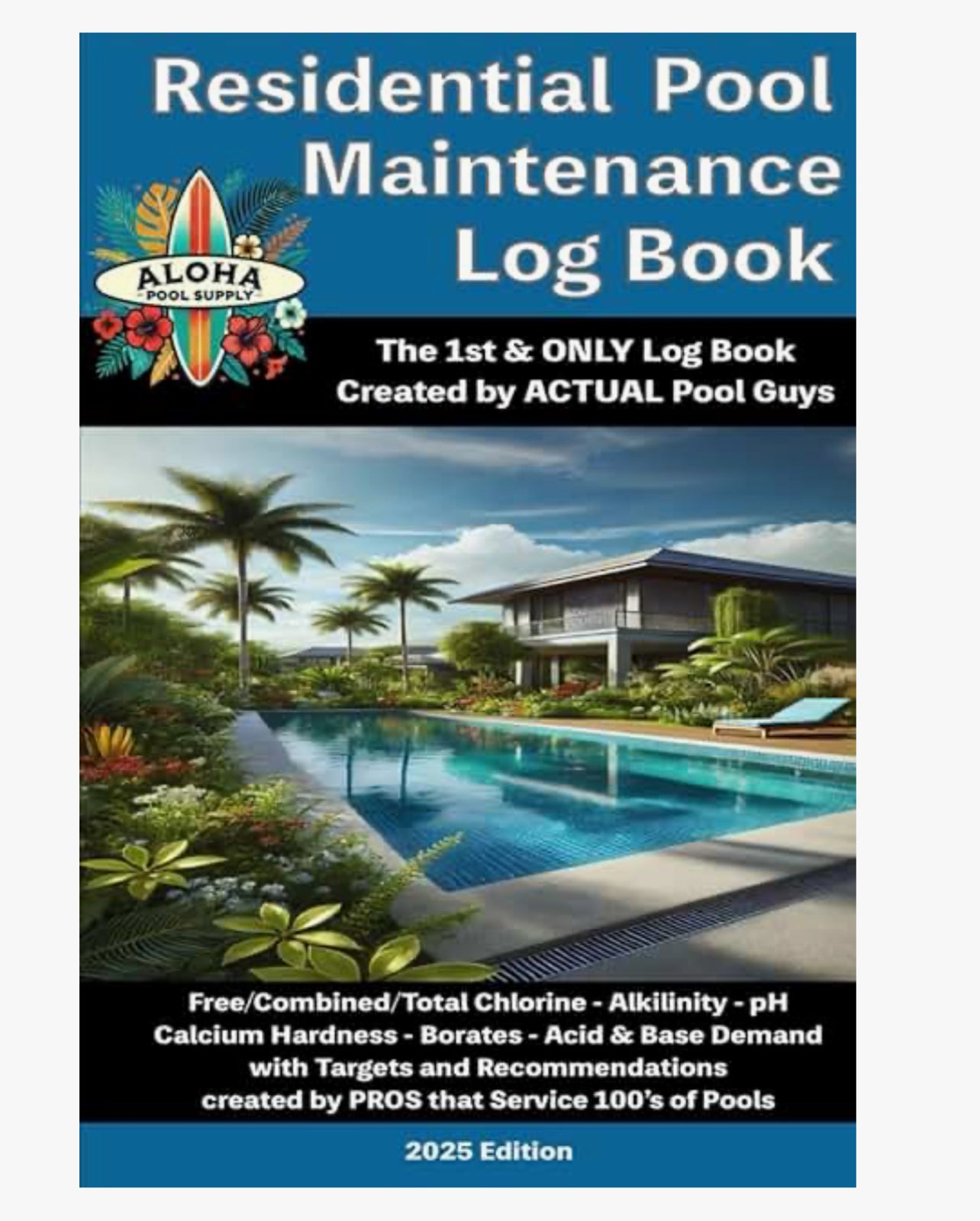 Residential Pool Maintenance Log Book